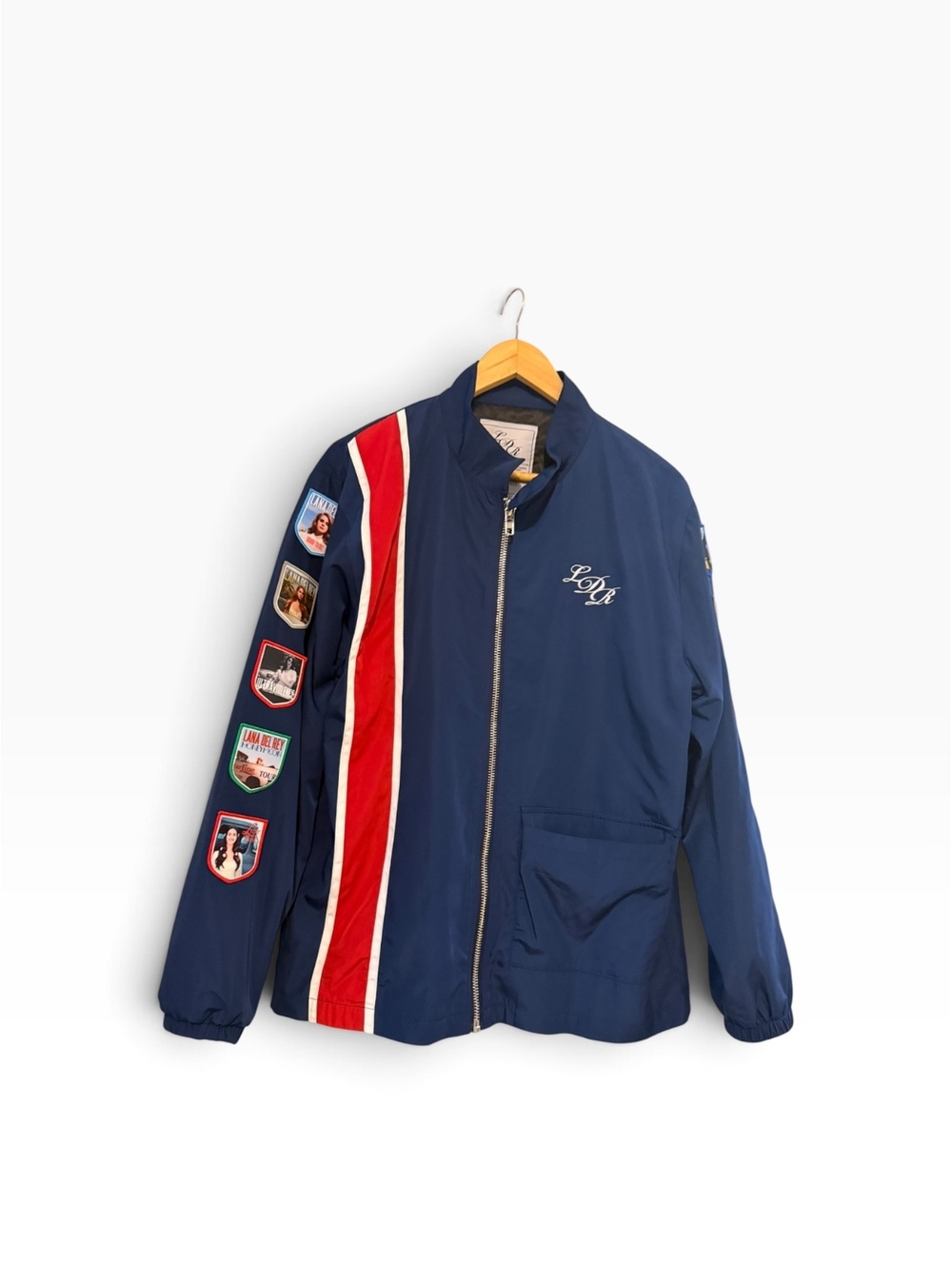 Lana Del Ray blue zip up jacket size small s